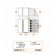 Cort de familie Vango Sierra Air 500