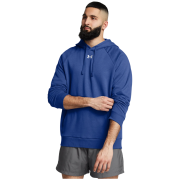 Hanorac bărbați Under Armour UA Rival Fleece Hoodie albastru Tech Blue