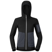 Hanorac funcțional de damă Norrona falketind warm2 stretch Hood negru Caviar Black