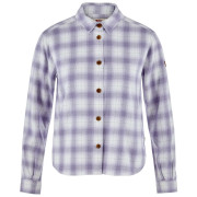 Cămașă femei Fjällräven Övik Boxy Flannel Shirt W alb/violet Eggshell-Lavender Mist