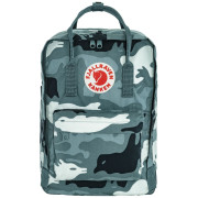 Rucsac urban Fjällräven Kånken Graphics Laptop 15 albastru Nimbus Blue-Hidden Animals
