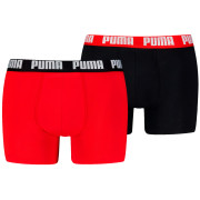 Boxeri bărbați Puma Everyday Basic Boxer 2P roșu/negru red / black