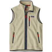 Vestă bărbați Patagonia Men's Retro Pile Fleece Vest bej Pelican w/Smolder Blue