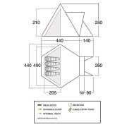 Cort de familie Vango Teepee Air 400