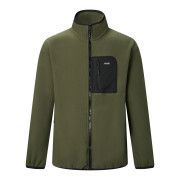 Hanorac funcțional bărbați Regatta Frankie Full Zip Fleece khaki DarkKhak/Blk