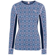 Tricou funcțional femei Kari Traa Rose LS 2.0 albastru închis Dark Navy Blue