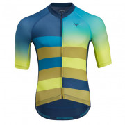 Tricou de ciclism bărbați Silvini Mazzano albastru/verde