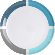 Farfurie Brunner Aquarius Dinner plate alb/albastru