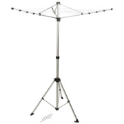 Uscător pentru lenjerie Bo-Camp Clothesline compact 3arm w/foot gri grey