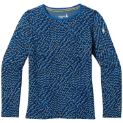 Tricou funcțional copii Smartwool Kids' Classic Thermal Merino Base Layer Crew albastru NIVAL BLUE RETRO LINE