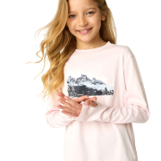 Tricou copii Regatta Winter Alvarado Pink Haze