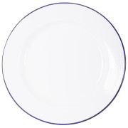 Farfurie Bo-Camp Dinner plate enamel alb/albastru Blue