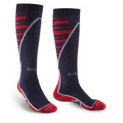 Șosete 3/4 bărbați Bridgedale Ski Midweight+ albastru închis navy/red/042