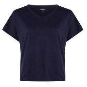 Tricou funcțional femei Icebreaker Women Mer 150 Lodge SS Tee albastru închis Midnight Navy