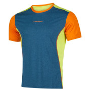 Tricou bărbați La Sportiva Tracer T-Shirt M albastru/portocaliu Storm Blue/Lime Punch