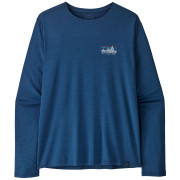 Tricou bărbați Patagonia M's L/S Cap Cool Daily Shirt - '73 Skyline albastru Clement Blue - Light Clement Blue X-Dye