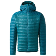 Geacă bărbați Haglöfs L.I.M Mimic Hood II albastru deschis Mountain Teal/Deep Teal