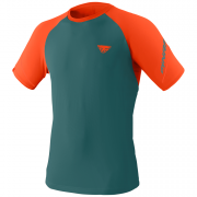 Tricou funcțional bărbați Dynafit Alpine Pro M verde/portocaliu