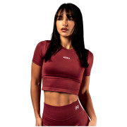 Top femei Nebbia Seamless crop top with SS Power roșu RED