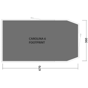 Folie sub cort Outwell Footprint Carolina 6