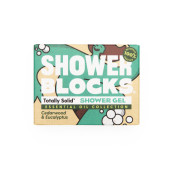 Gel de duș Totally Solid Solid Shower Gel EO Range - Cedarwood & Eucalyptus albastru