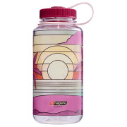 Sticlă Nalgene Wide Mouth 1l Clear Stained Glass roz clear