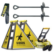 Slackline Gibbon Independence Kit Classic negru/galben