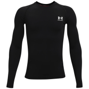 Tricou funcțional copii Under Armour UA HG Armour LS Black negru/alb Black / / White
