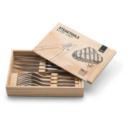 Set tacâmuri Höfats Steaktools argintiu silver