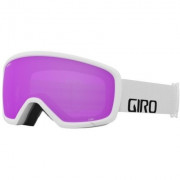 Ochelari de schi copii Giro Stomp White Wordmark Amber Pink