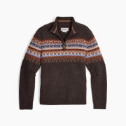 Pulover bărbați Royal Robins Arch Rock 1/4 Zip maro închis Turkish Coffee Htr Kirkwood Pt
