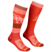 Șosete femei Ortovox W's Free Ride Long Socks roșu