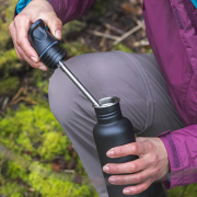 Capac tip sport pentru sticlă Klean Kanteen Flip Seal Sport Cap w/Straw (for Classic Bottles)