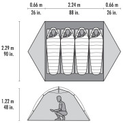 Cort turistic MSR Elixir 4 Tent