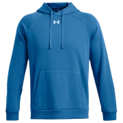 Hanorac bărbați Under Armour Rival Fleece Hoodie albastru deschis