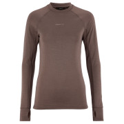 Tricou funcțional femei Craft Wool Comfort Rn LS W maro Brown