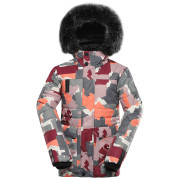 Geacă de iarnă copii Alpine Pro Werdo roz PALE MAUVE VARIANTA PA