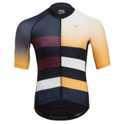 Tricou de ciclism bărbați Silvini Mazzano negru/galben