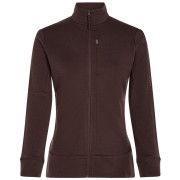 Hanorac funcțional de damă Icebreaker Women Merino 260 Quantum IV LS Zip maro Java