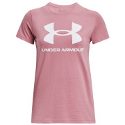 Tricou femei Under Armour W SPORTSTYLE LOGO SS roz Pink Elixir / / White