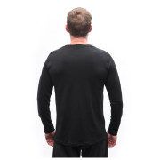 Tricou funcțional bărbați Sensor Merino Blend Elements black