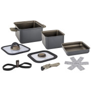 Set vase Brunner Torralta Square gri/negru