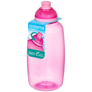 Sticlă Sistema Squeeze Twist ‘n’ Sip 380 ml roz