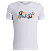 Tricou funcțional copii Under Armour UA B Patch Pack Wm SS White alb/negru White / / Black