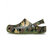Papuci copii Crocs Classic Camouflage Clog Army Green/Multi