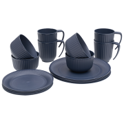 Set vase Outwell Delish 4 Person Dinner Set albastru închis Navy Night