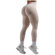 Colanți femei Nebbia Push-Up Compression Leopard Leggings Primal bej CREAM LEOPARD