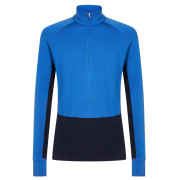 Tricou funcțional bărbați Icebreaker Men Mer 260 ZoneKnit LS Half Zip albastru Midnavy/Lazu/Cb