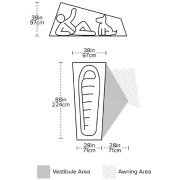 Cort ultra ușor Big Agnes Copper Spur UL1 Bikepack