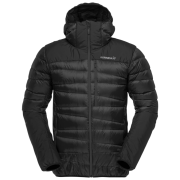 Geacă de puf bărbați Norrona falketind down750 Zip Hood negru Caviar Black